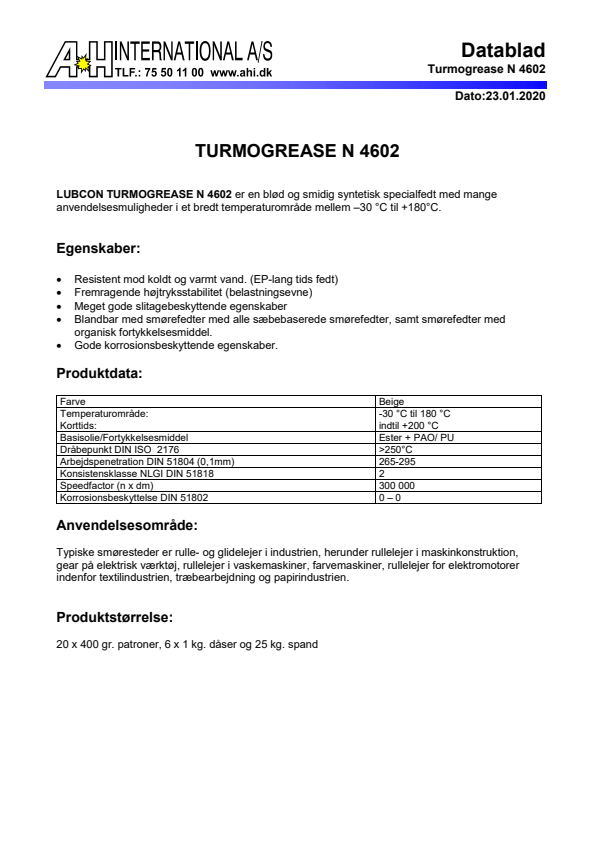 

Turmogrease N 4602

